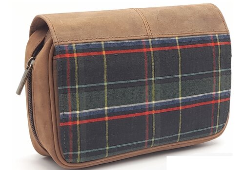 Guy Janot Leather Pipe Pouch for 3 pipes Scotland Green 