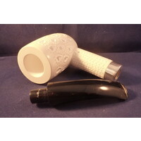 Pipe Block Meerschaum Poker Carved