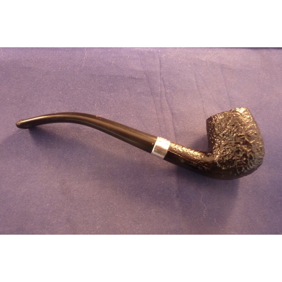 Pijp Peterson Junior Silver Mounted Bent Billiard Sand