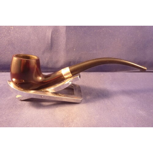 Pijp Peterson Junior Silver Mounted Bent Billiard Heritage  Pijp Peterson Junior Silver Mounted Bent Billiard Heritage