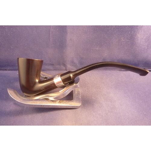 Pipe Peterson Calabash Ebony Silver Mounted 