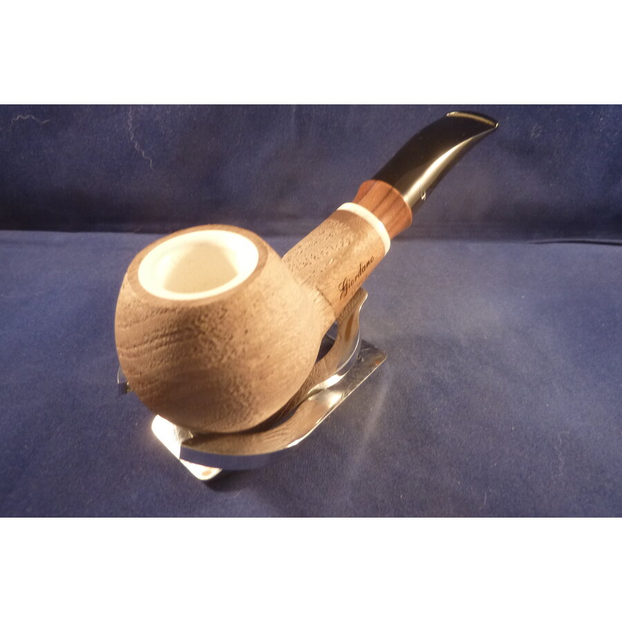 Pipe Giordano Estate Walnut  14773 Meerschaum Inlay