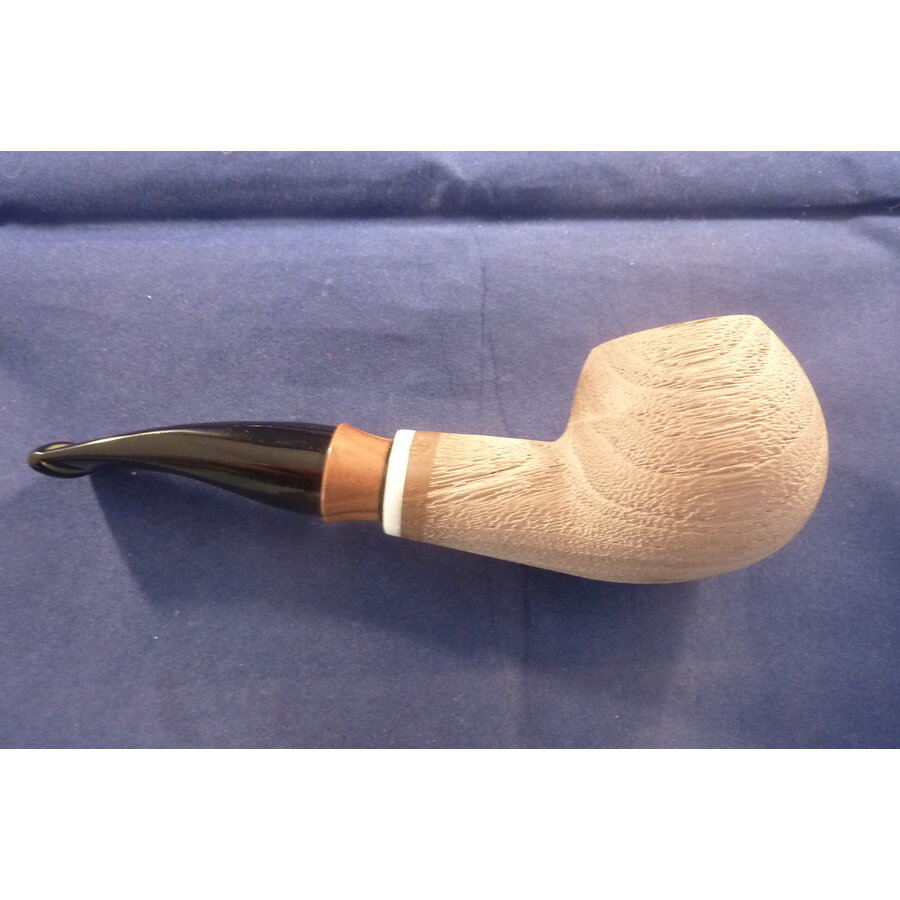 Pipe Giordano Estate Walnut  14773 Meerschaum Inlay