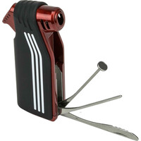 Pijpaansteker Jean-Claude Cardiff Red Black