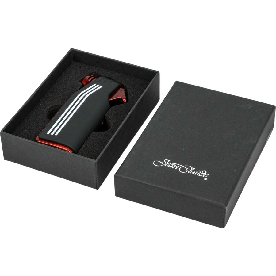 Pijpaansteker Jean-Claude Cardiff Red Black