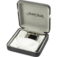 Pijpaansteker Jean-Claude Kent Chrome/Black Leather