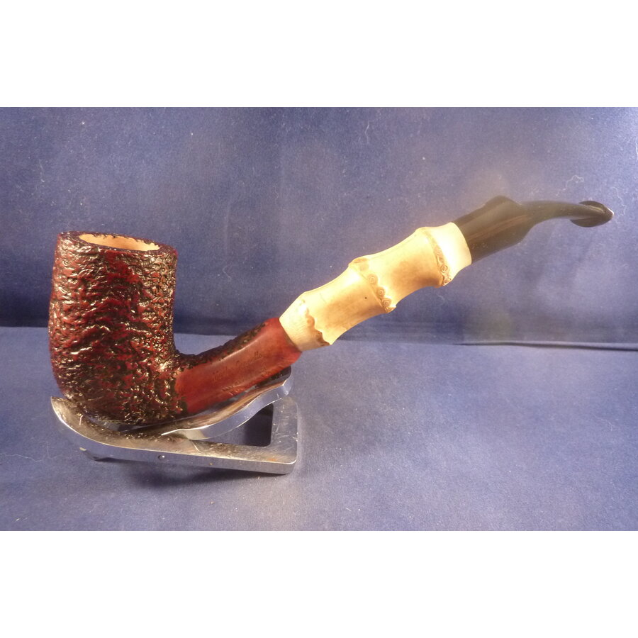Pijp Mastro Geppetto Rusticated with Bamboo