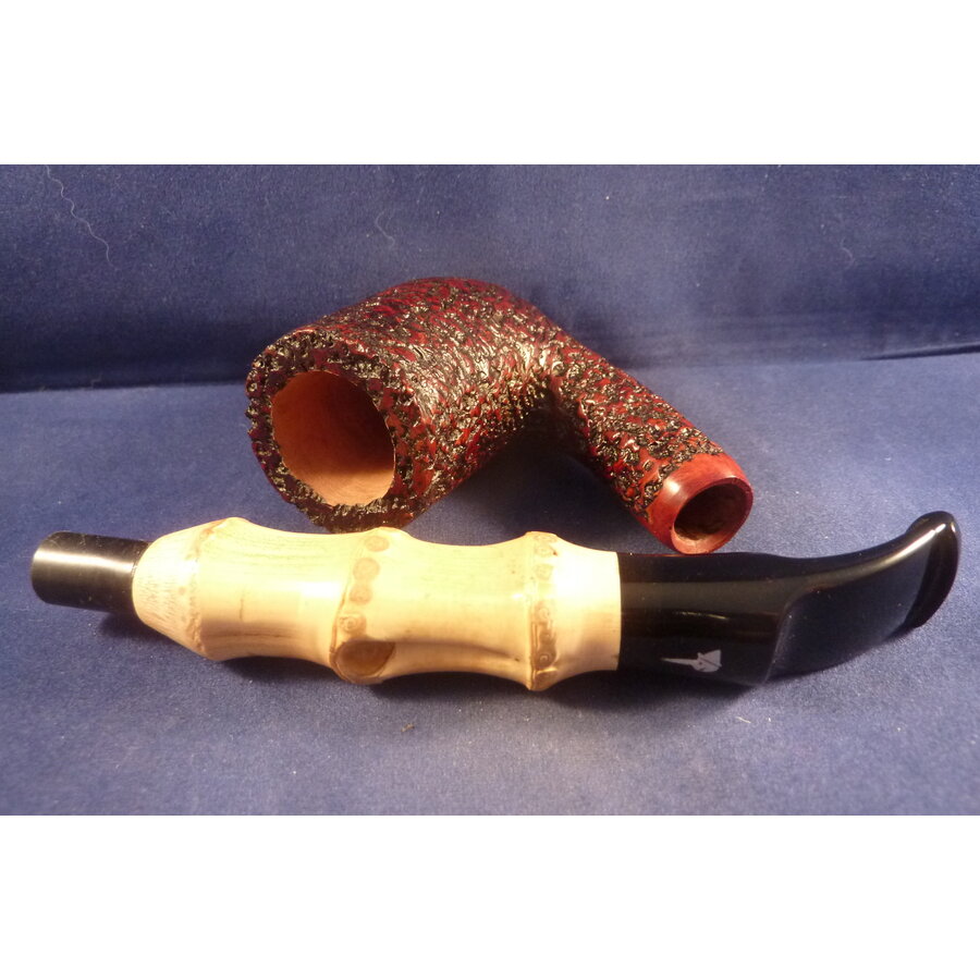 Pijp Mastro Geppetto Rusticated with Bamboo