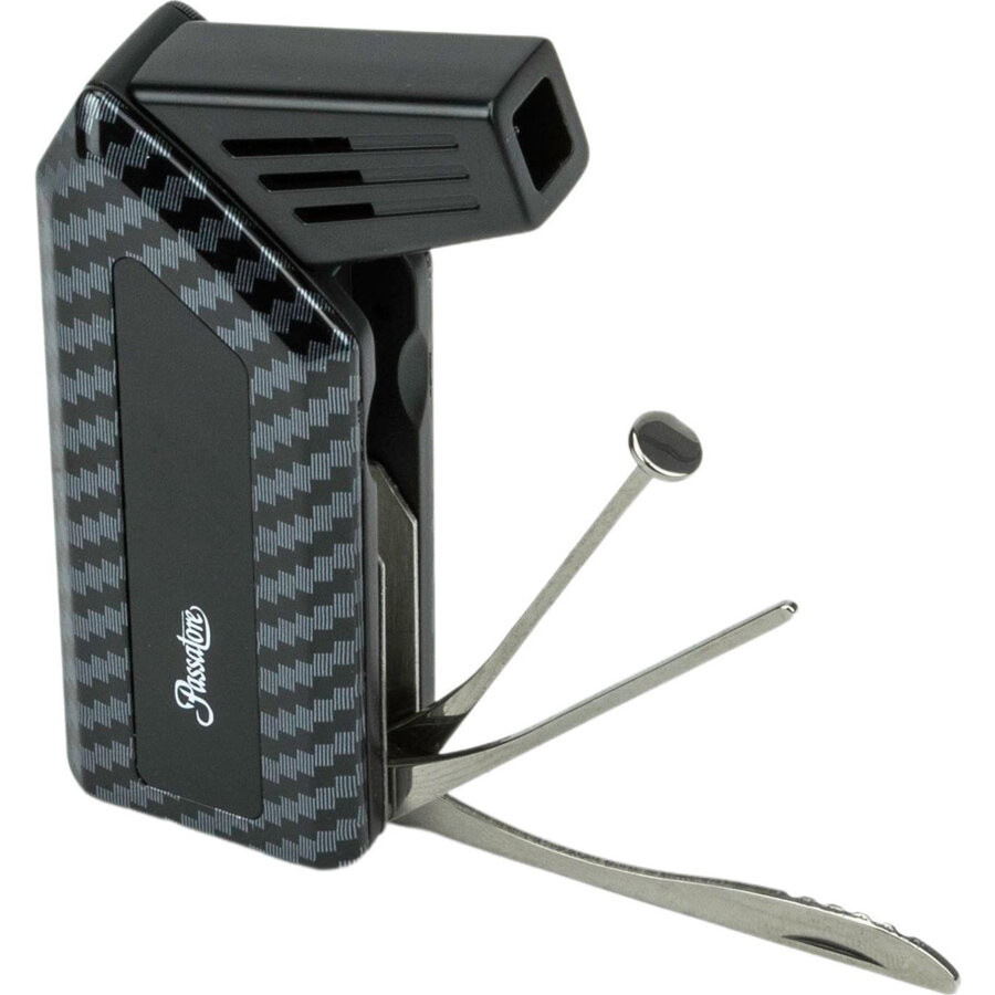 Pijpaansteker Passatore Peter Carbon/Black