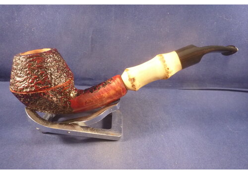Pijp Mastro Geppetto Rusticated with Bamboo 