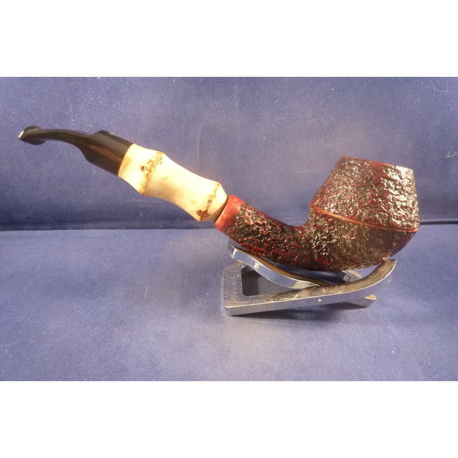 Pijp Mastro Geppetto Rusticated with Bamboo