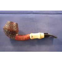 Pijp Mastro Geppetto Rusticated with Bamboo