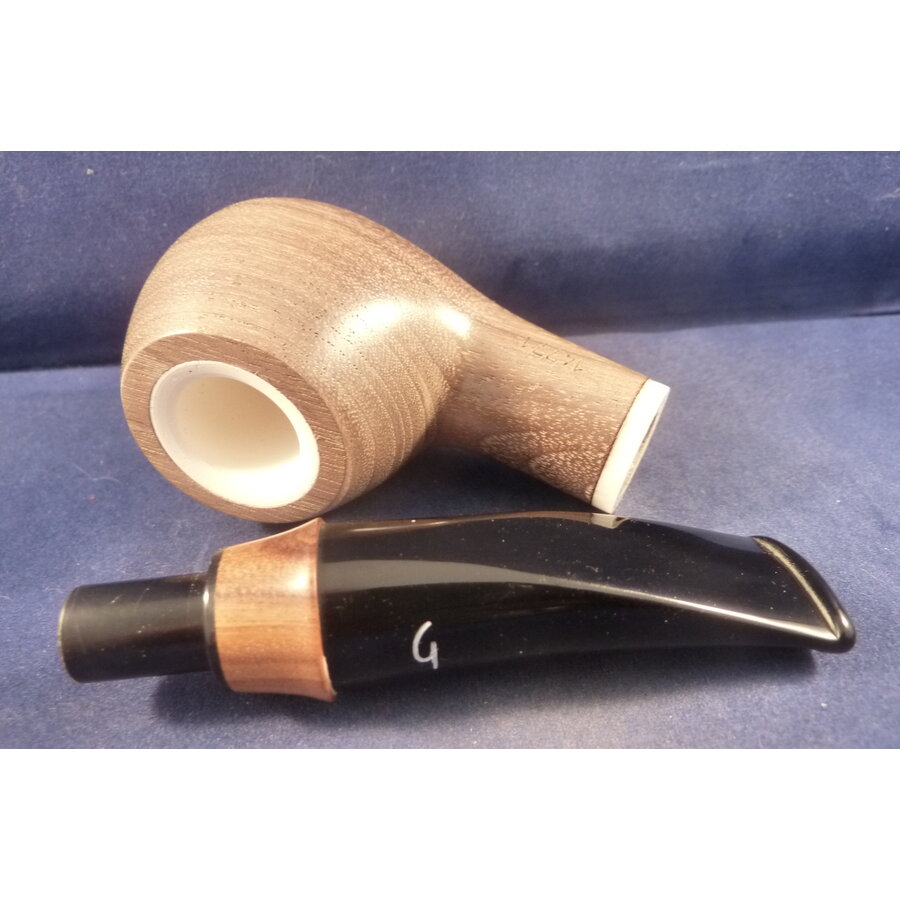 Pijp Giordano Estate Walnut  14771 Meerschaum Inlay