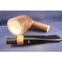 Pipe Giordano Estate Walnut 14770 Meerschaum Inlay