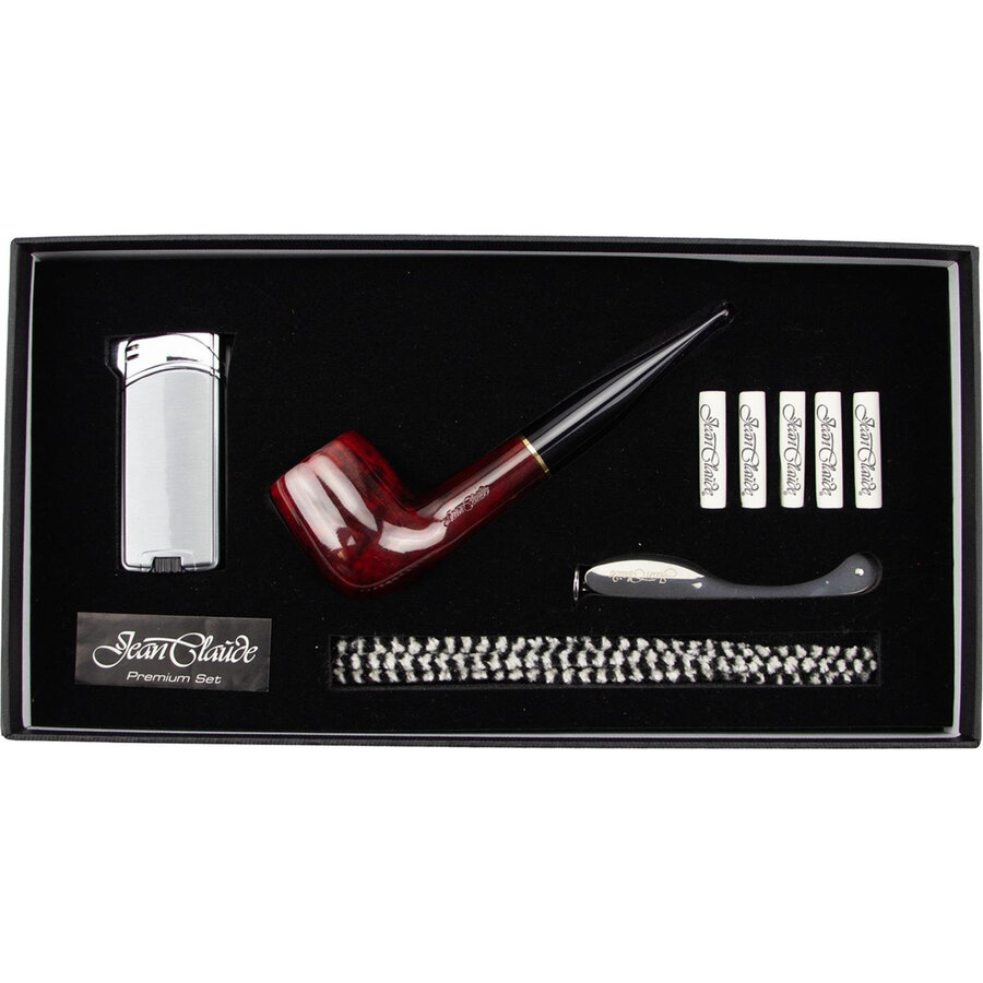 Starterset Pijp Jean Claude Premium Set Straight Red