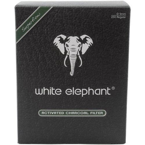 White Elephant 250 Activated Charcoal Filters 9 mm. 