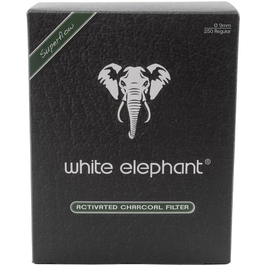 White Elephant 250 Activated Charcoal Filters 9 mm.