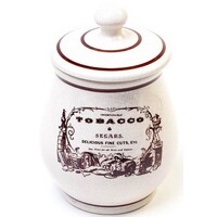 Savinelli Tobacco Jar Ceramic Vintage Segars