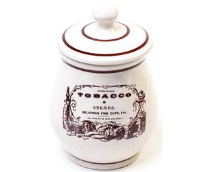 ceramic pipe tobacco jar Savinelli Tobacco Jar Ceramic Vintage Segars