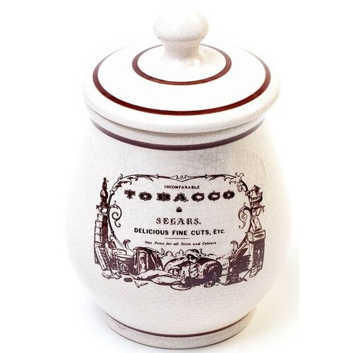 Savinelli Tobacco Jar Ceramic Vintage Segars 