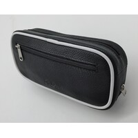 Guy Janot Leather Pipe Pouch for 2 pipes Black/White
