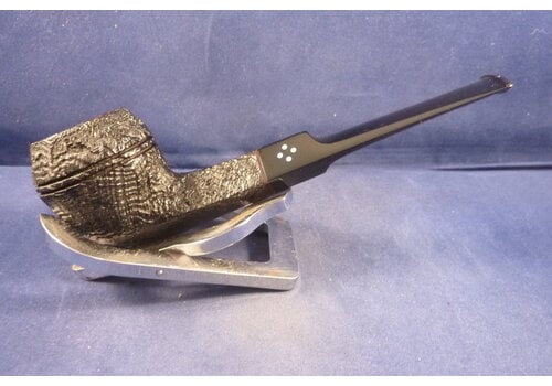 Pipe Sasieni 4 Dot Ruff Root Dark Sandblast 