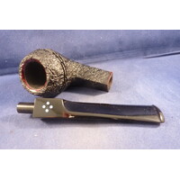 Pipe Sasieni 4 Dot Ruff Root Dark Sandblast