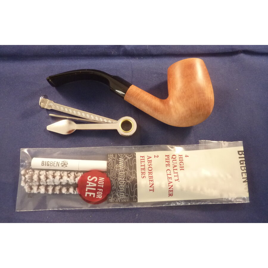 Pipe Big Ben Pipe Smoking Set Natural Bent
