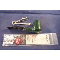 Pipe Big Ben Pipe Smoking Set Green Semi Straight