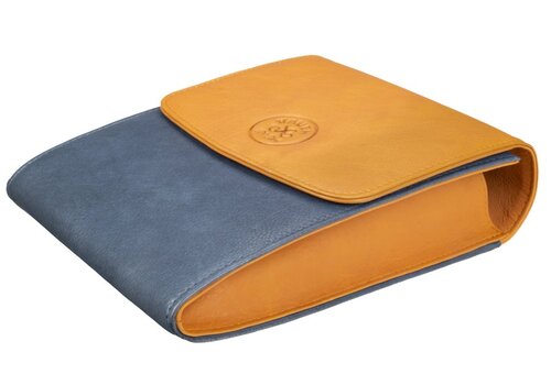 Vauen Leather Pipe Bag Easy  for 2 pipes Navy 