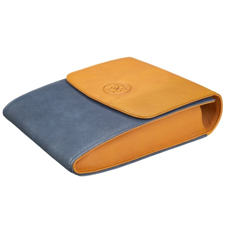 Vauen Leather Pipe Bag Easy  for 2 pipes Navy