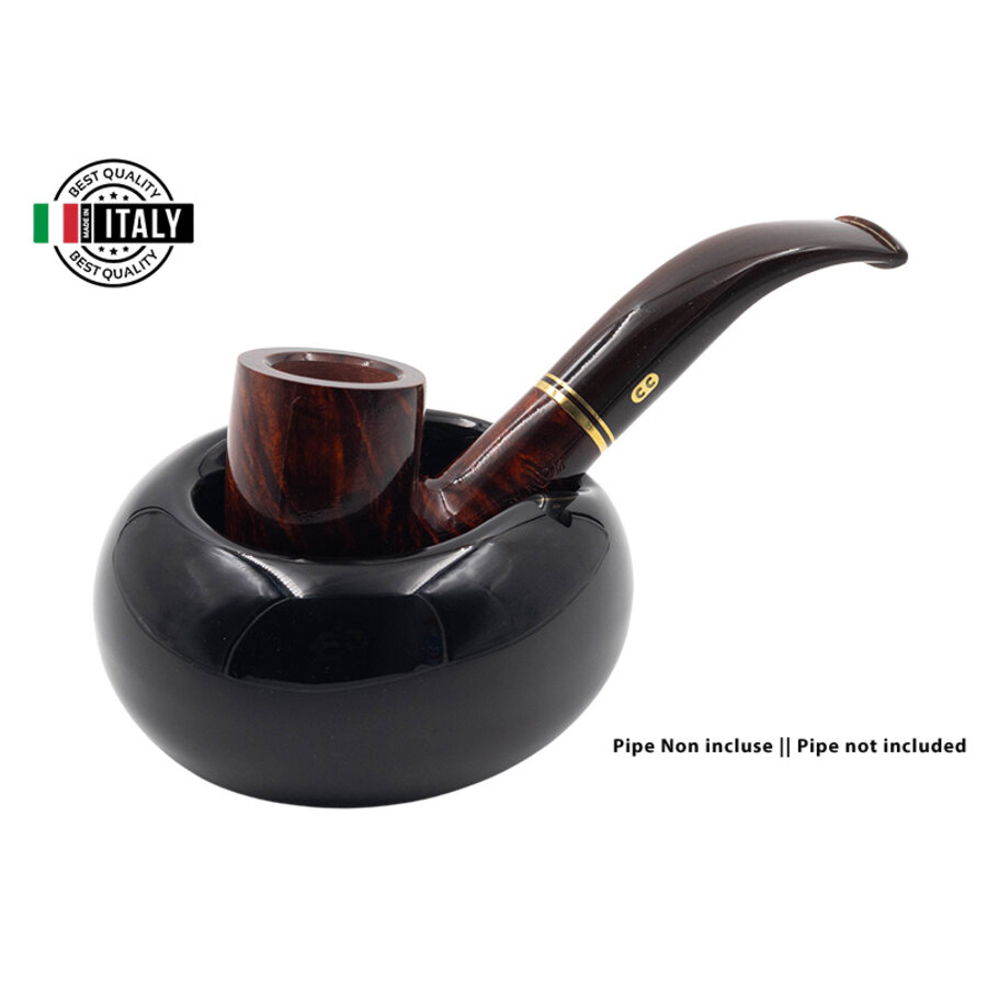 Pipe Stand Chacom Ceramic Black Shiny