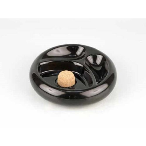 Pipe Ashtray Black Shiny 