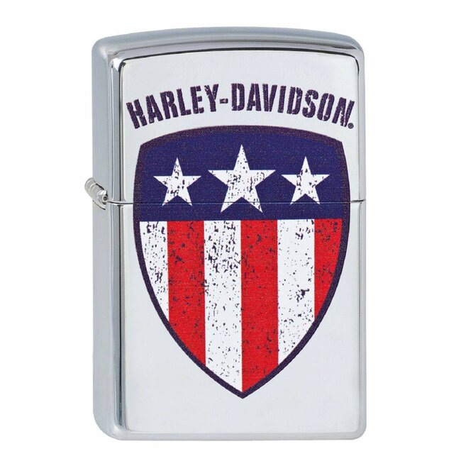 Zippo Aansteker Zippo Harley Davidson Flag