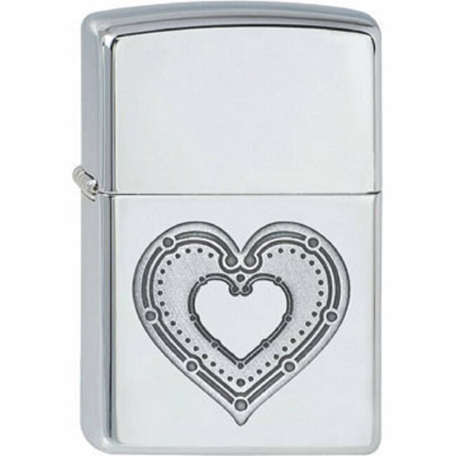 Lighter Zippo Heart Design Dots