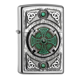 Zippo Lighter Zippo Celtic Green Cross