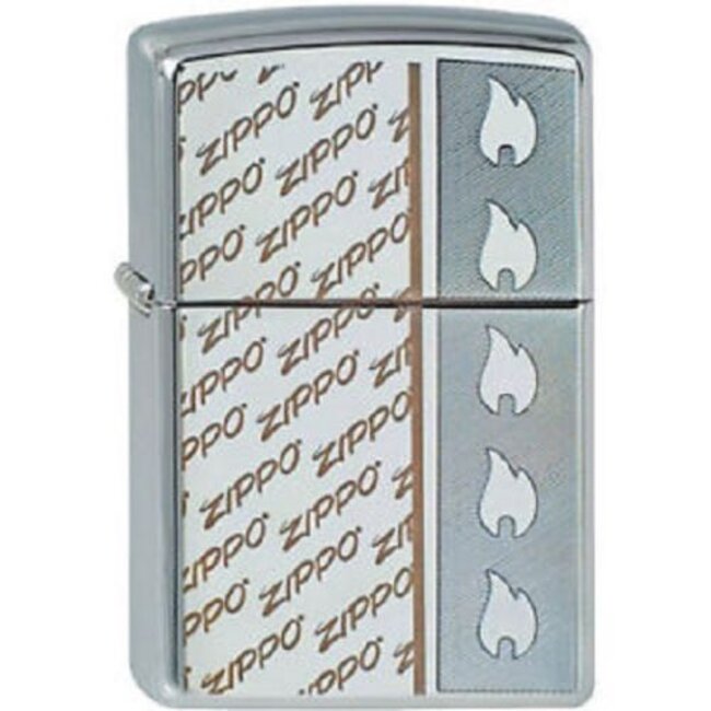 Lighter Zippo Logo and Flame Design