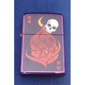 Zippo Lighter Zippo Ace with Skull