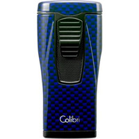 Aansteker Colibri Monaco II Carbon Design Blue