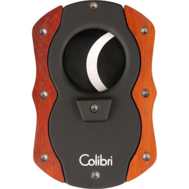Cigar Cutter Colibri Cut Black and Red Wood