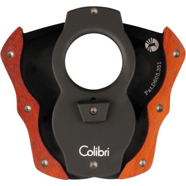 Cigar Cutter Colibri Cut Black and Red Wood