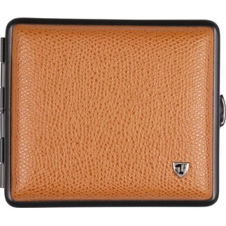 vom Hofe Cigarette Case Soft Leather Cognac