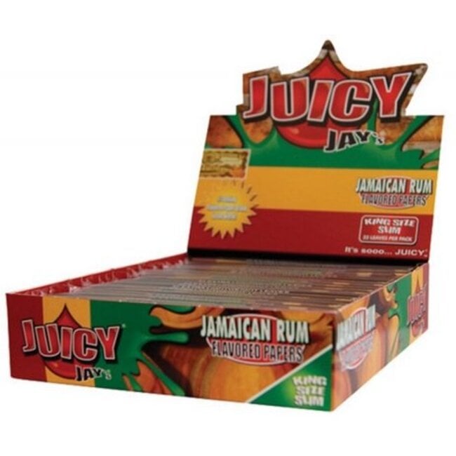 Juicy Jay's Juicy Jay's Jamaican Rum Kingsize Slim Rolling Paper Box