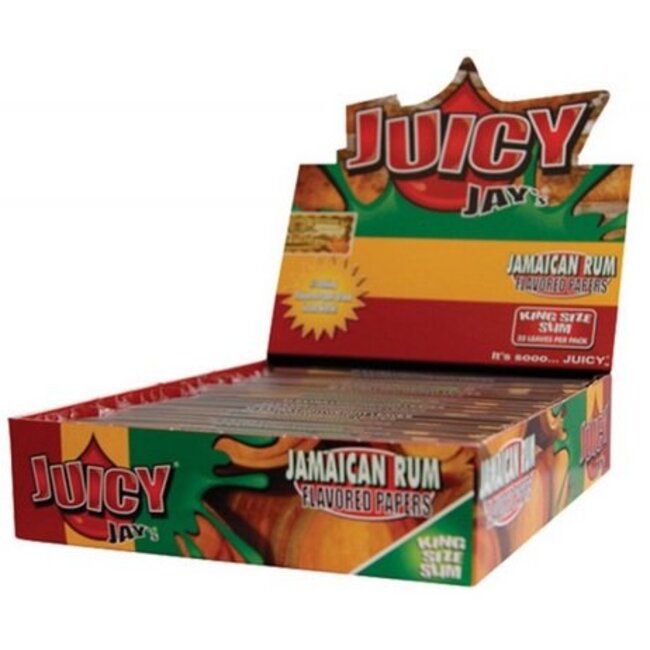 Juicy Jay's Juicy Jay's Jamaican Rum Kingsize Slim Vloei Box