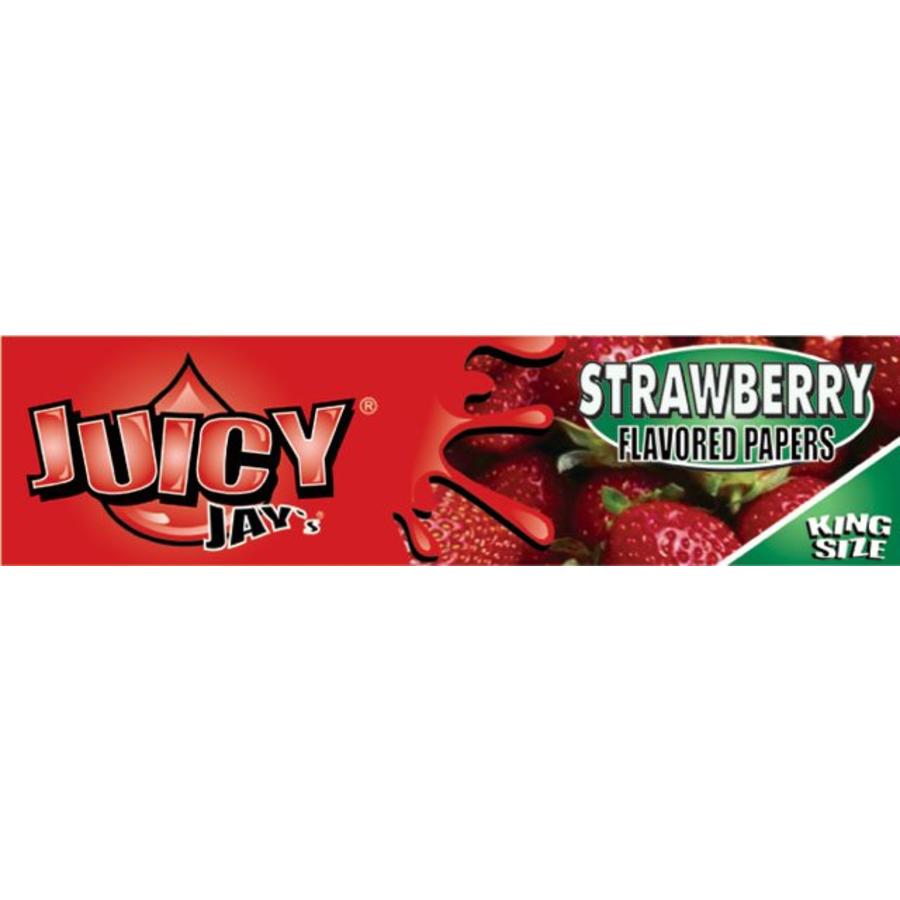 Juicy Jay's Strawberry Kingsize Slim Vloei