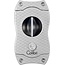 Colibri Cigar Cutter Colibri V-Cut Silver Carbon