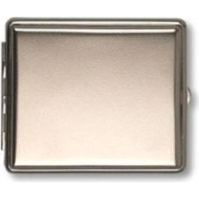 Cigarette Case Nickel Matte with Border