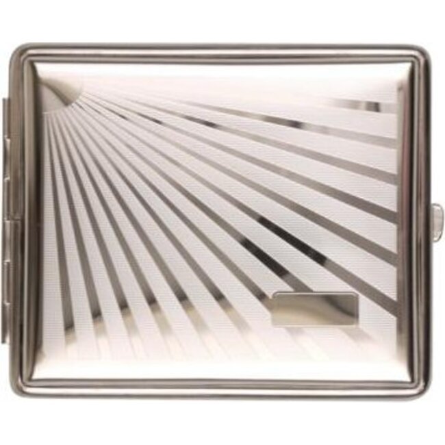 Cigarette Case Metal Sunburst
