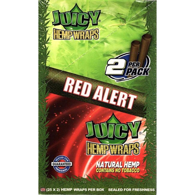 Juicy Jay's Display Juicy Jays Hemp Wraps Red Alert