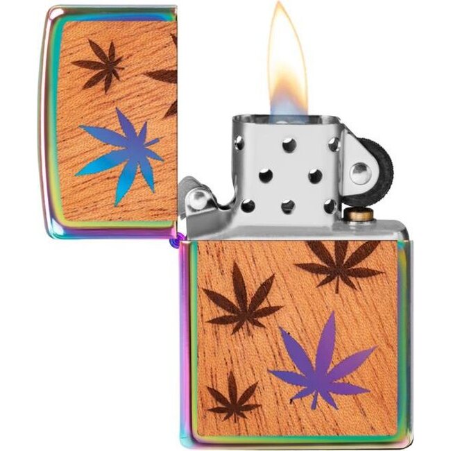 Aansteker Zippo Cannabis Woodchuck Emblem